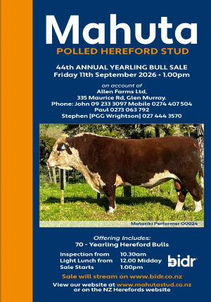 Mahuta Annual Yearling Bull Sale Catalogue 2026 ebook.